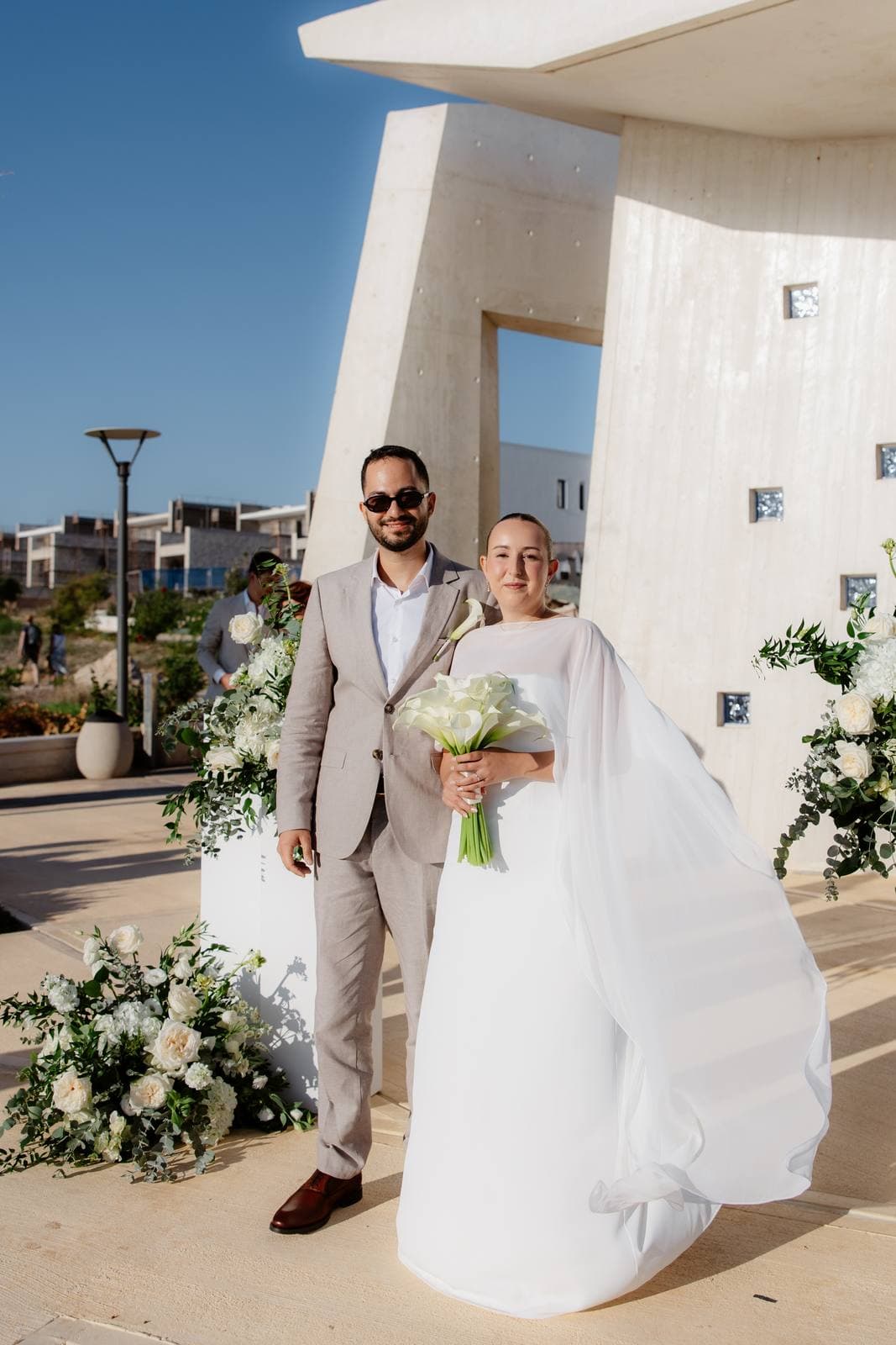 Christos & Eleni, the groom meeting the bride