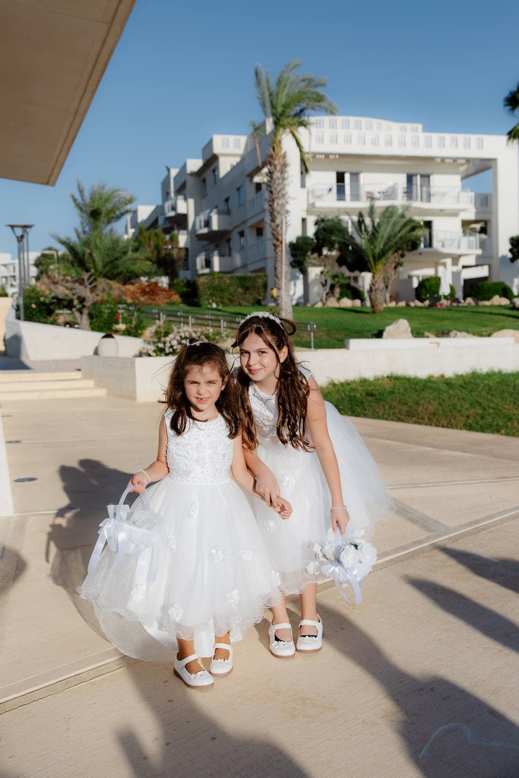 Christos & Eleni, the flower girls