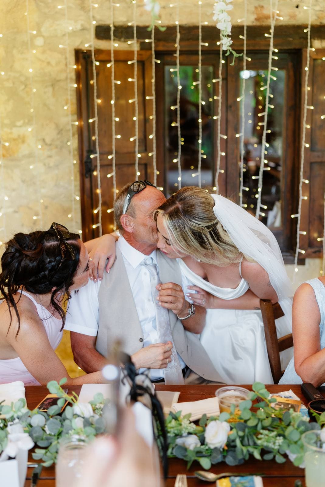 Hannah & Danial, laughter during the speeches