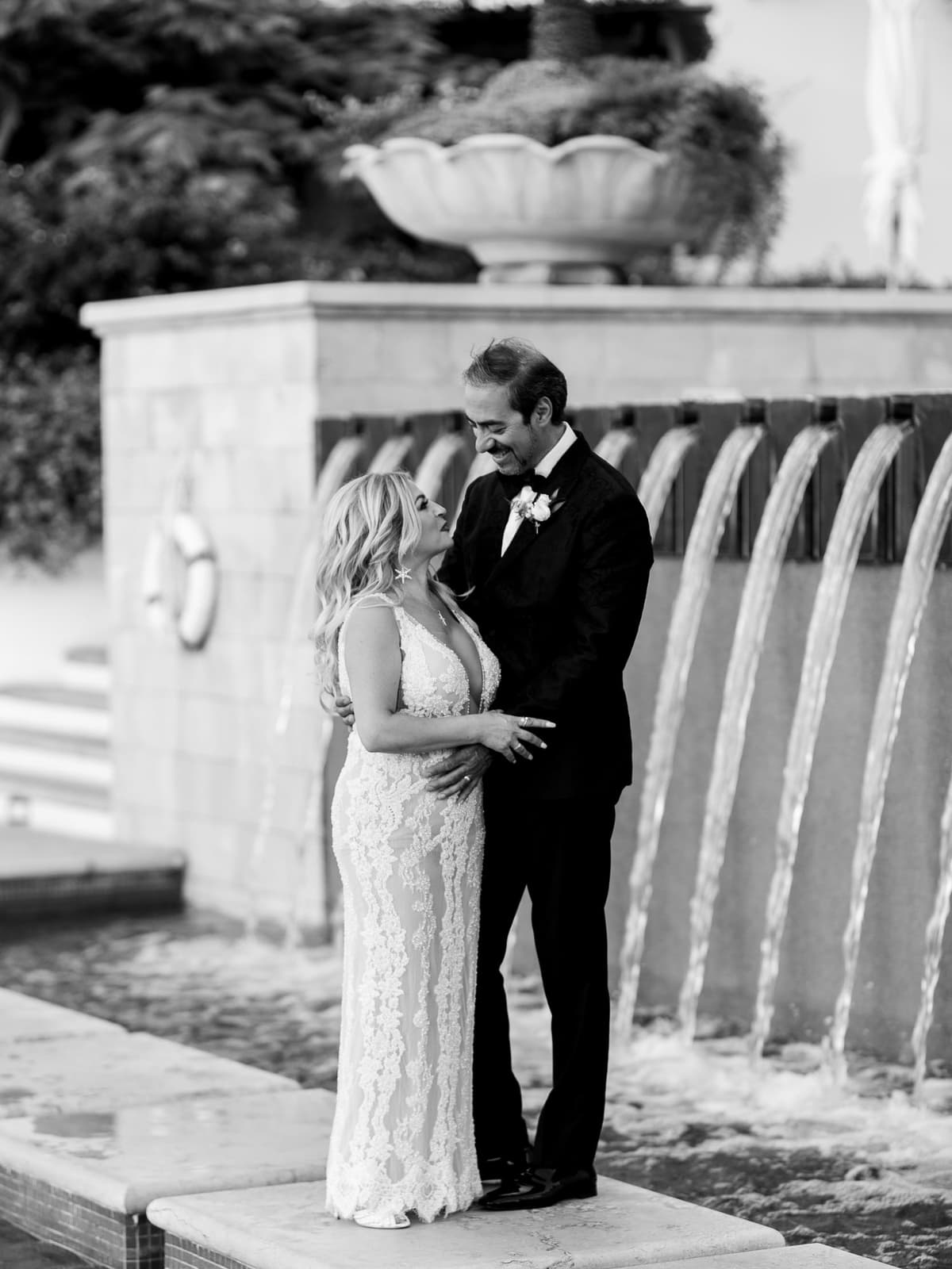 Portrait by the fountains at Anassa