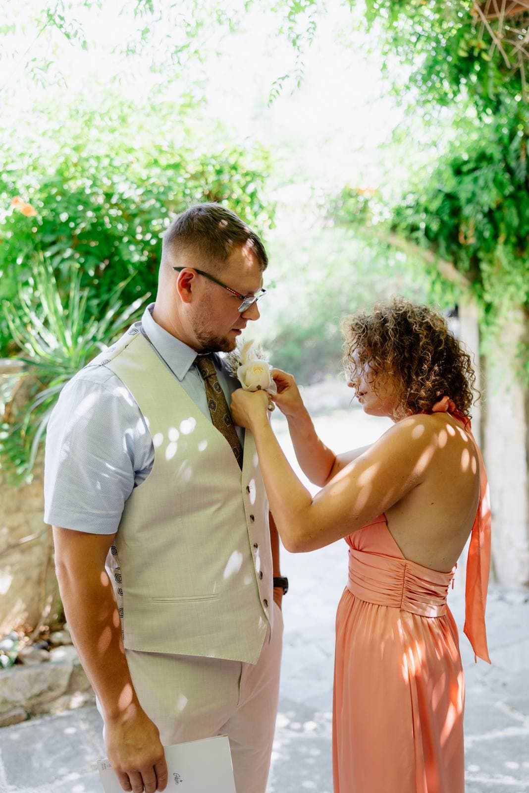 Rita & Andrej, a buttonhole for the groom