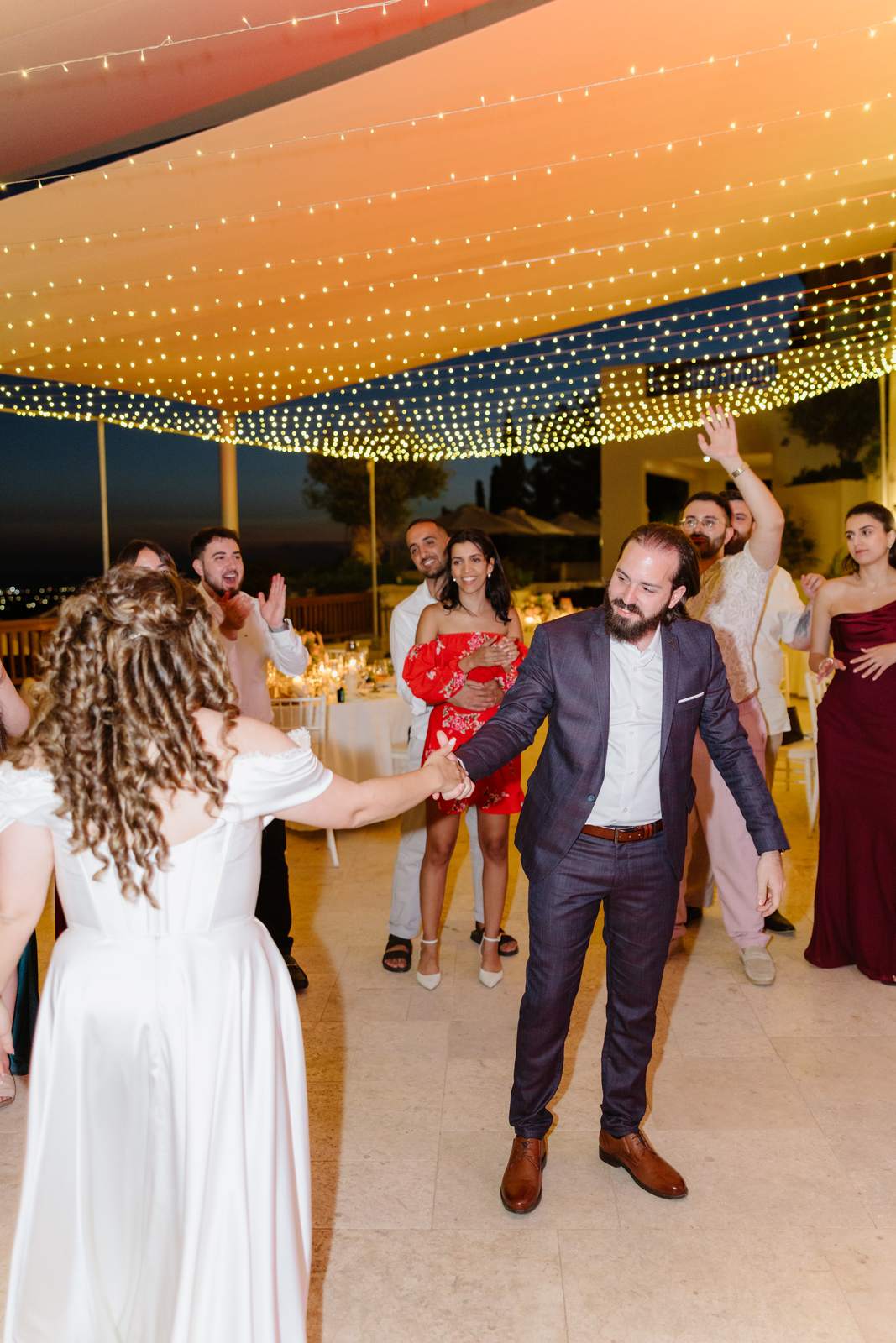 Sivan & Elon, the groom dancing